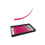 Extension ciglia rosa - mix box - curva C - Spessore 0.10