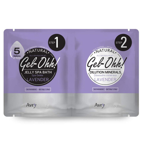 Jelly spa- gel ohh, confezione da 2 bustine da 50 gr, lavanda