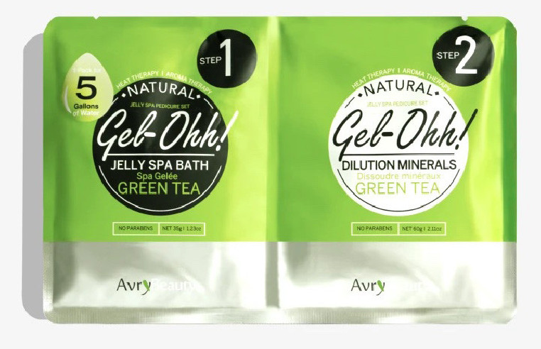 Jelly spa- gel ohh pack de 2 sobres de 50gr, te verde