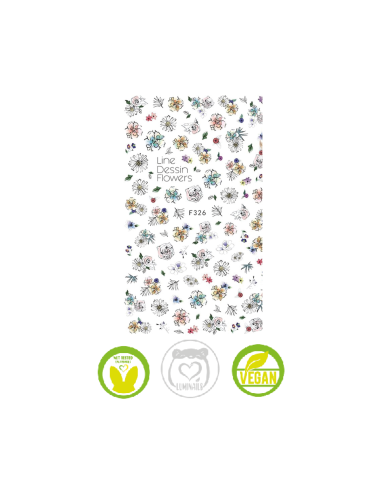 Stickers Flowers and Leaves F326