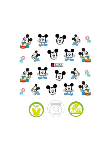 Waterdecal Trasferello: MINNIE/MICKEY Mouse A364