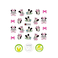 Waterdecal Trasferello: MINNIE/MICKEY Mouse A366