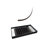 Dark brown Eyelash Extensions  - D curl - Thickness 0.07, length 8mm