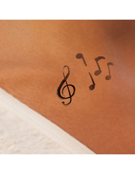 LADOT PIETRA TATUAGGIO PICCOLO NOTA MUSICA