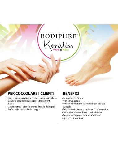 BODIPURE Guanti idratanti alla cheratina /...