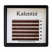 Eyebrow extensions - curl I brown - Length 7mm