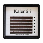 Eyebrow extensions - curl I dark brown - Length 6mm